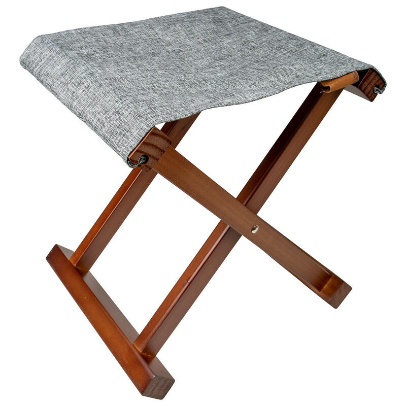 Taburete plegable Brentford retro camping madera 100 kg
