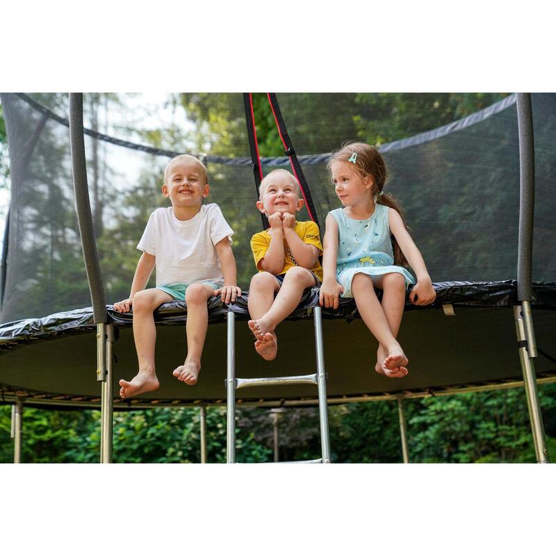 Trampolina Hop-Sport 10ft (305cm)  z siatką zewnętrzną - 3 nogi