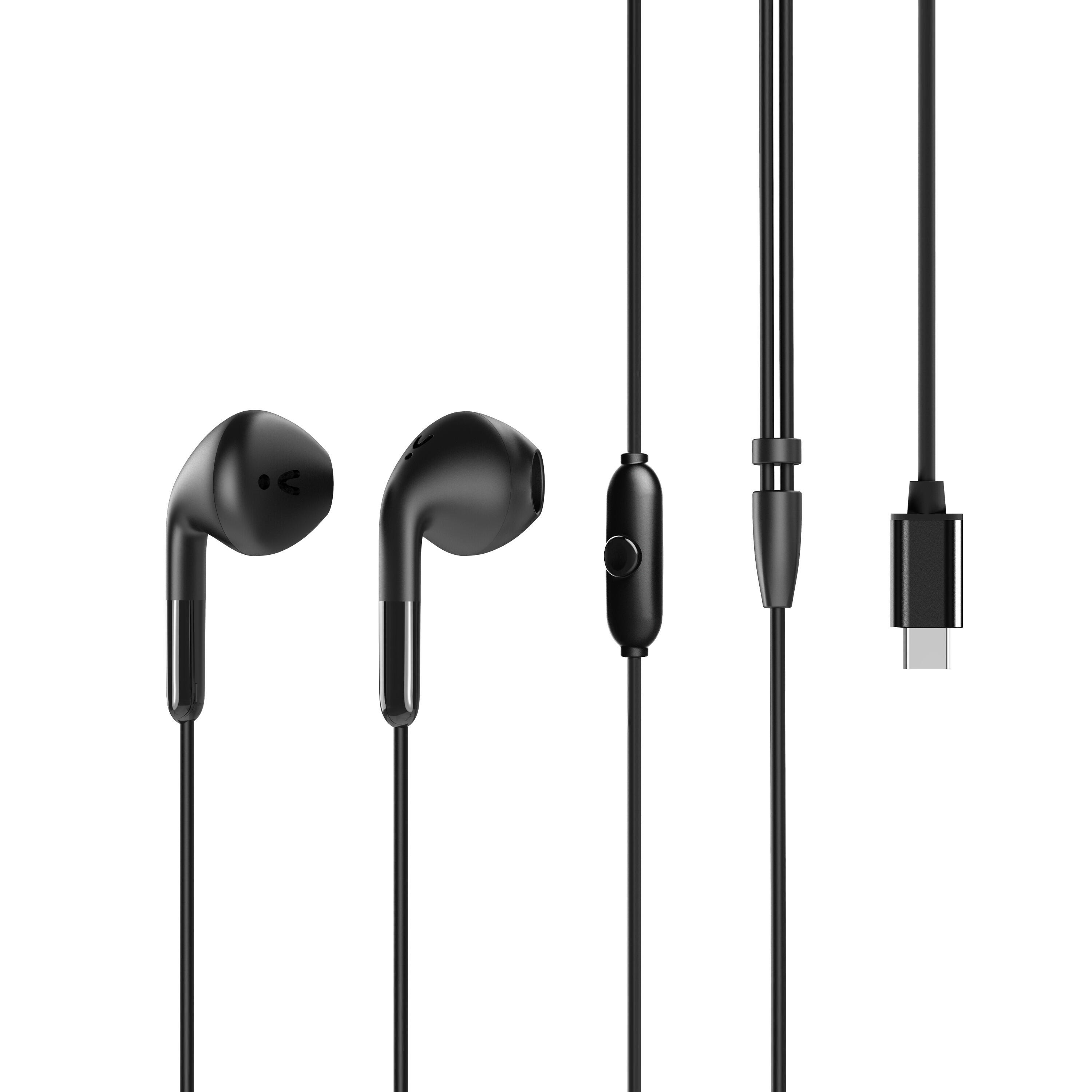 muvit for charge auriculares estéreo E58 Tipo C negros 3/5