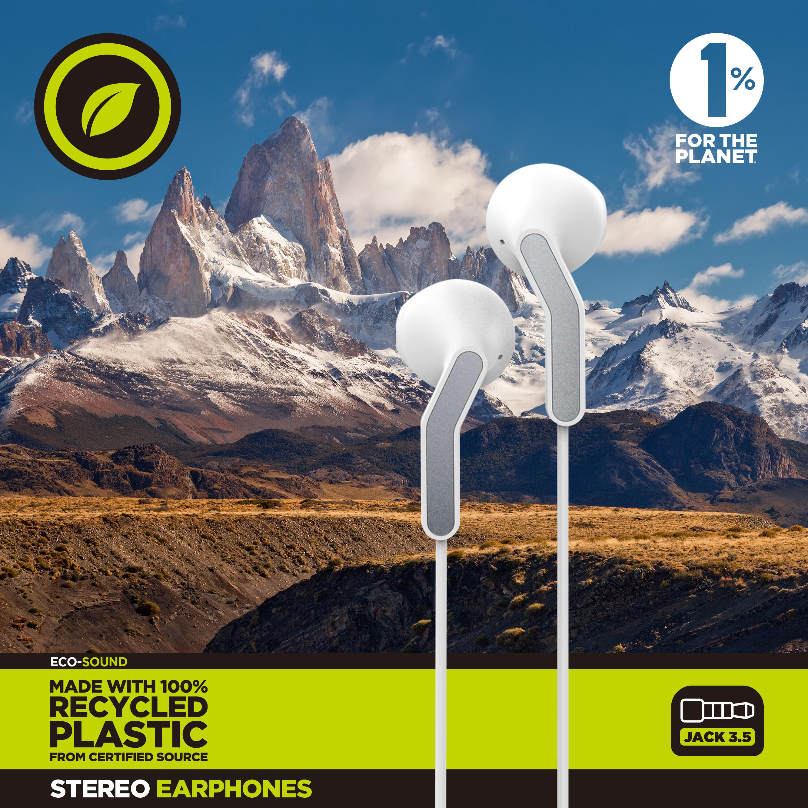 muvit for change auriculares estéreo E56 3.5mm blancos 2/5