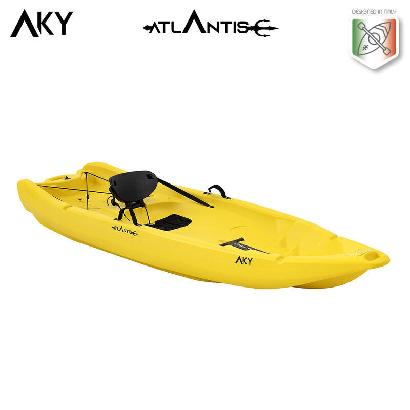 Kayak - canoa Atlantis AKY - cm 240 - pagaia e schienalino -adulto + bambino