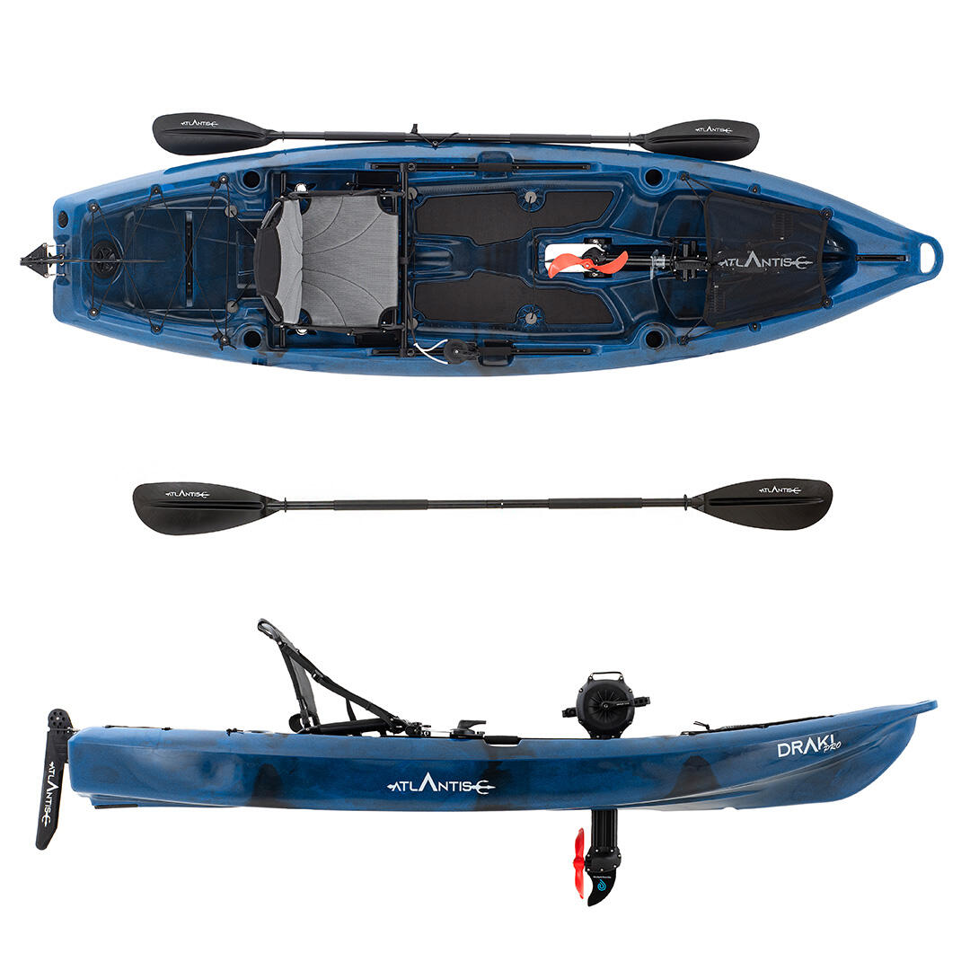 Kayak-canoa Atlantis DRAKI PRO - pedali ad elica - cm 320 2/7