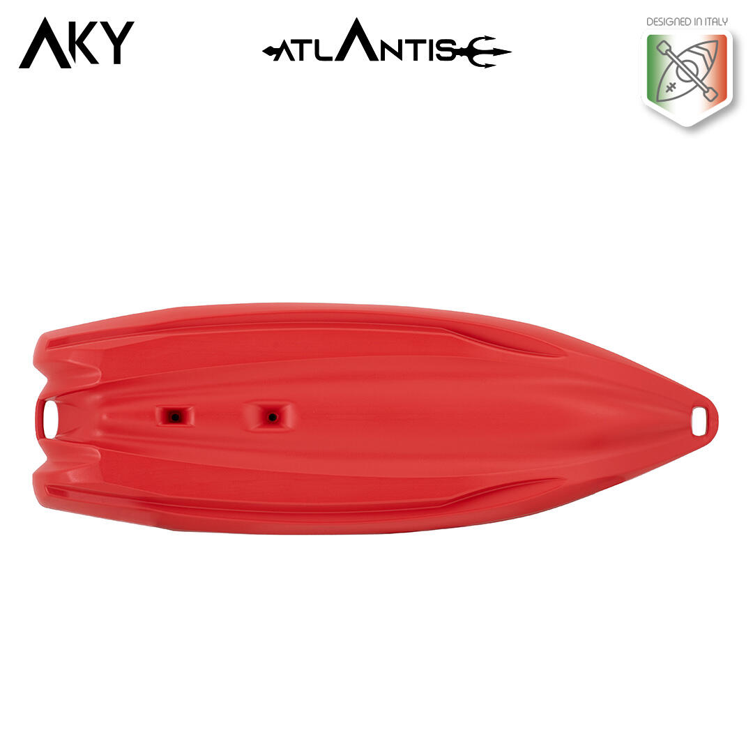 Kayak - canoa Atlantis AKY - cm 240 - pagaia e schienalino -adulto + bambino 4/7