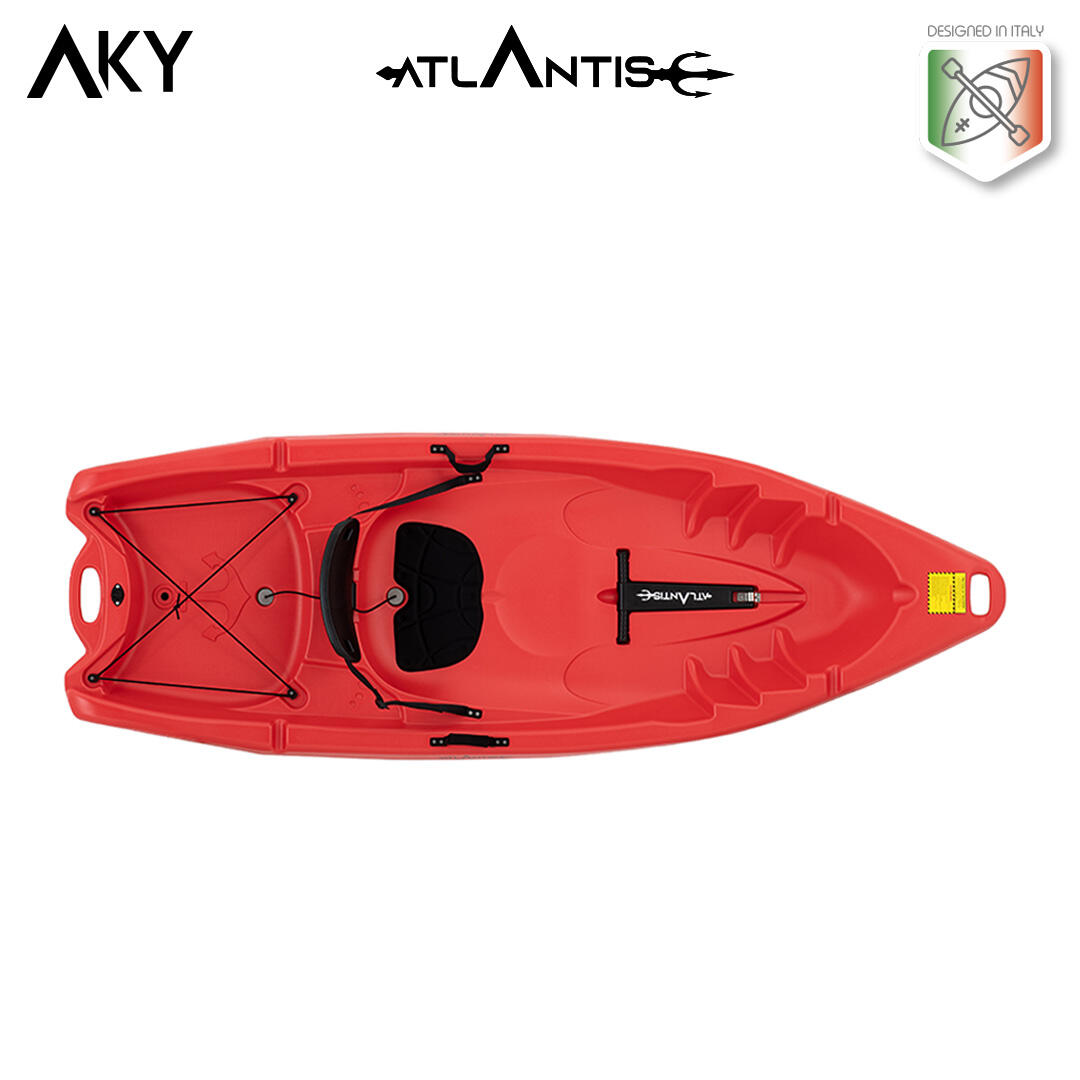 Kayak - canoa Atlantis AKY - cm 240 - pagaia e schienalino -adulto + bambino 3/7