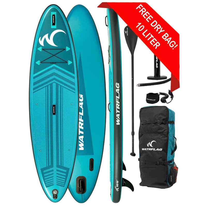 Aufblasbares SUP Board Glide 10'6", Premium Qualität, 320 cm, SET+FREE DRY BAG
