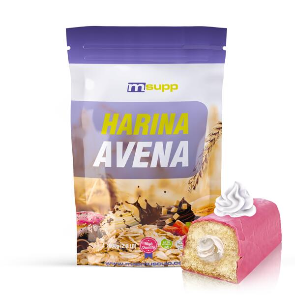 Harina de Avena - 1Kg Pantera Rosa - Pastelito de Fresa de MM Supplements