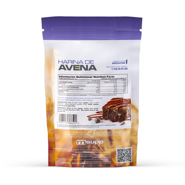 Harina de Avena - 1Kg Brownie de MM Supplements