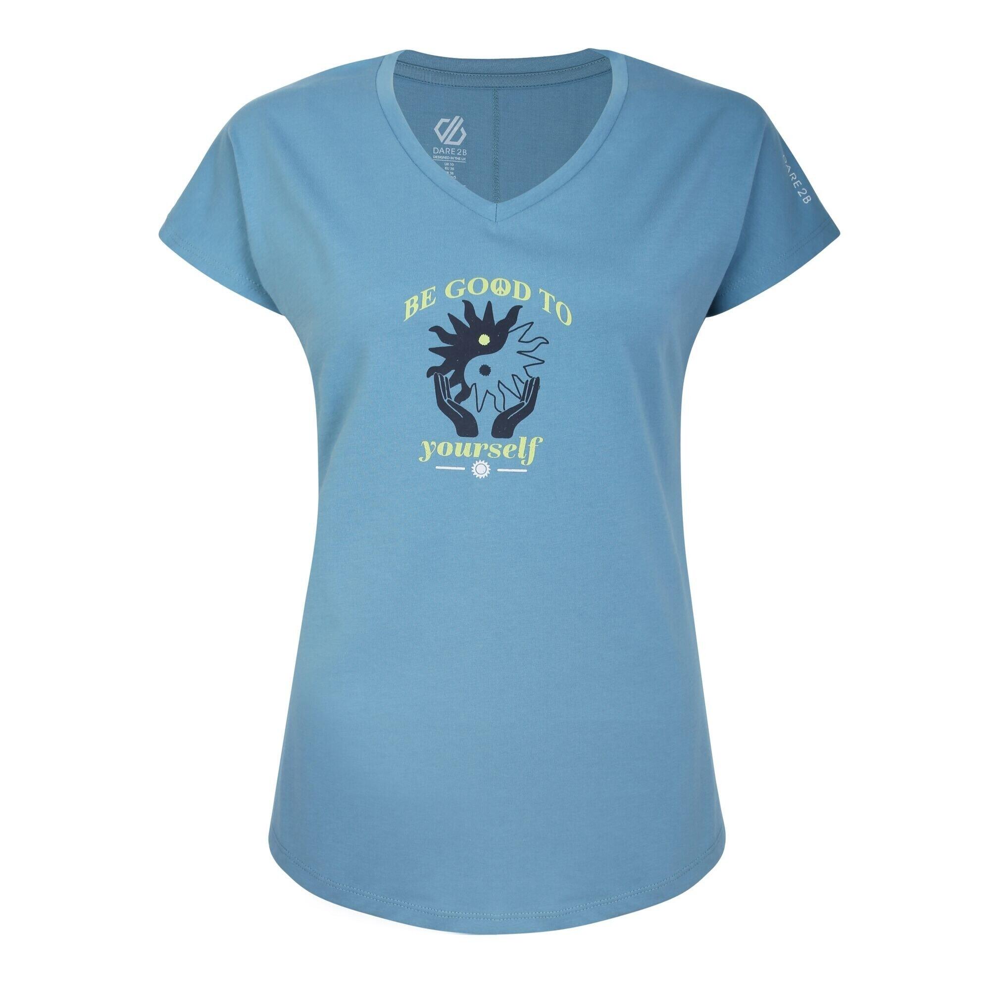DARE 2B Womens/Ladies Finite Graphic Print TShirt (Niagra Blue)