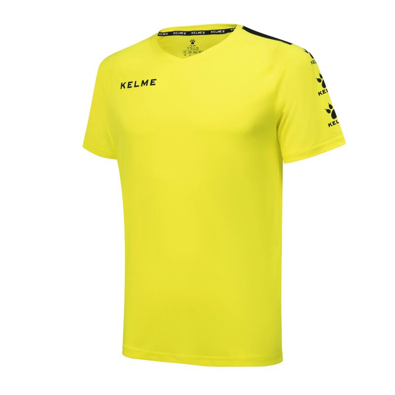 Kelme Camisola de manga curta Lince Camisola unissexo amarela Lince