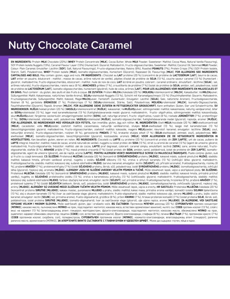 Optimum Nutrition Protein Bar 70g x10 Nutty Chocolate Caramel 3/3