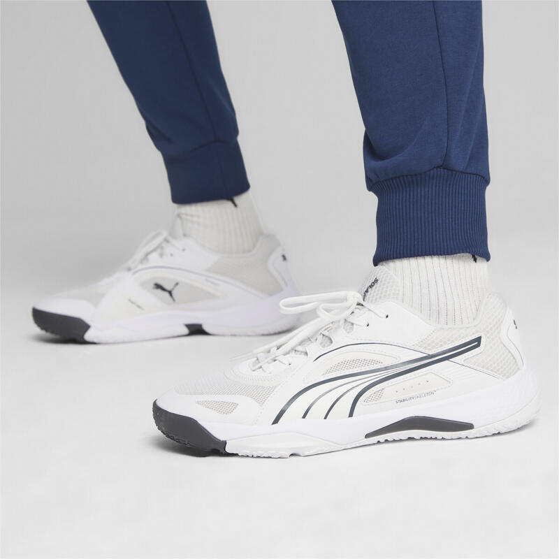 Chaussures de sport en salle Solarstrike II PUMA White Shadow Gray