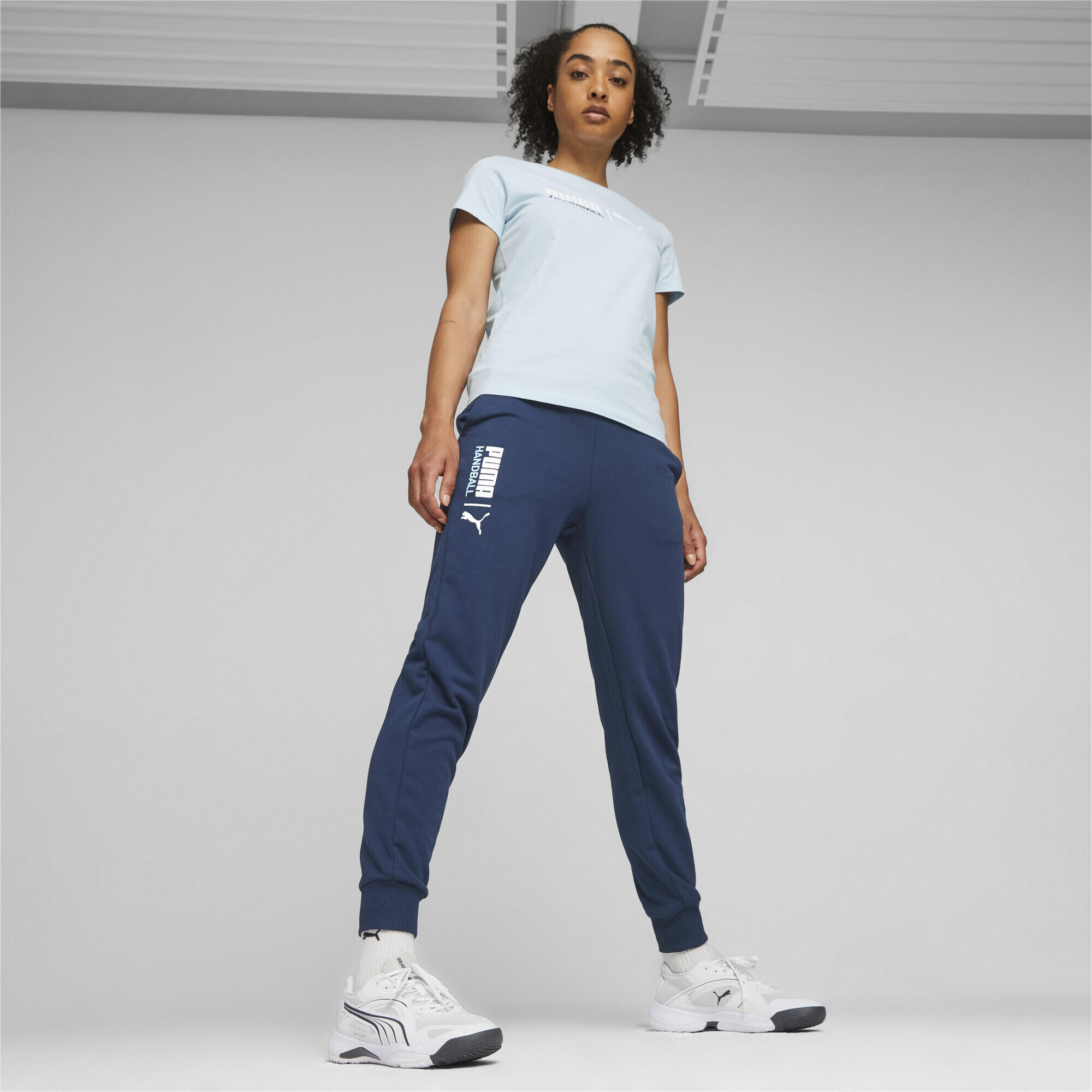 Chaussures de sport en salle Solarstrike II PUMA White Shadow Gray 3/7