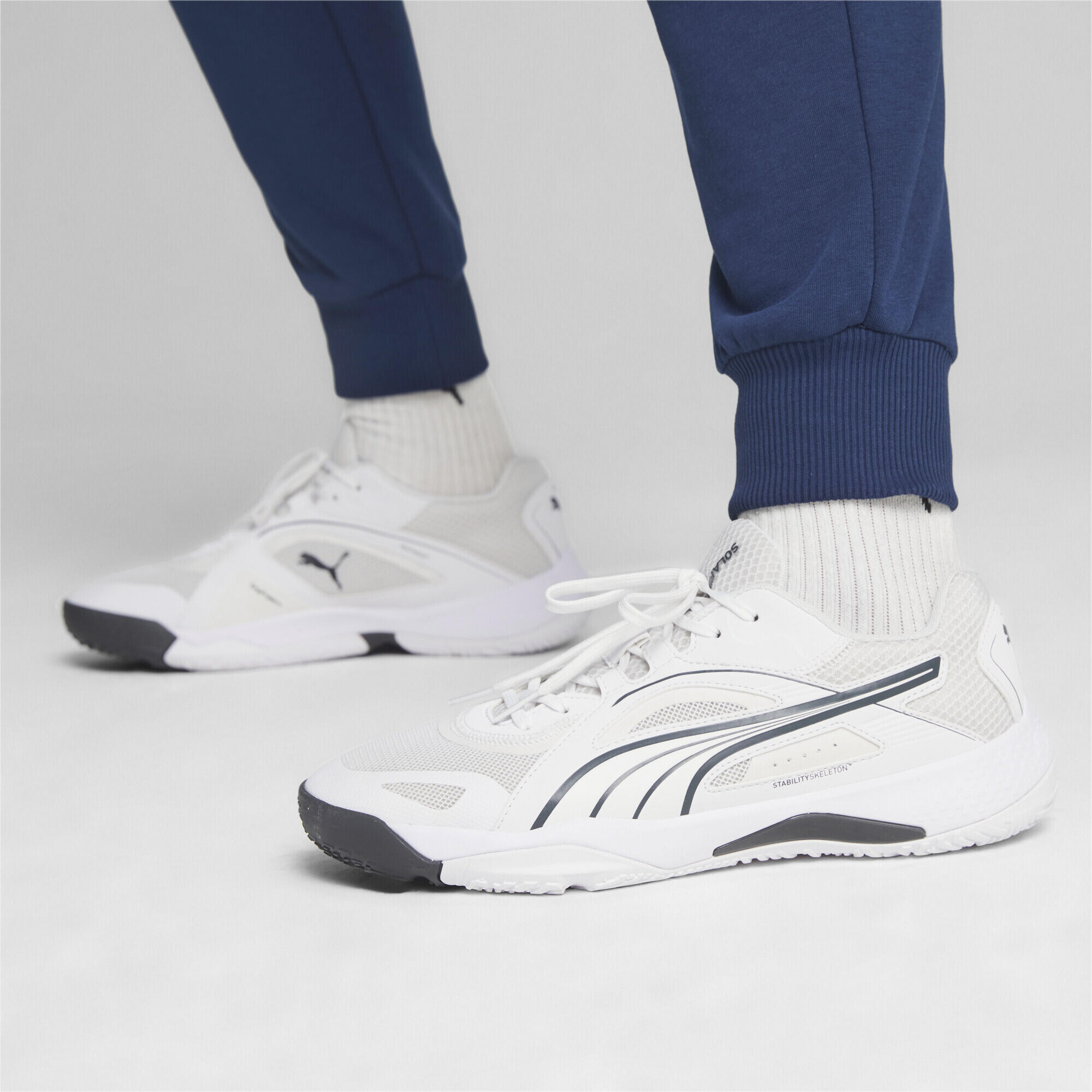 Chaussures de sport en salle Solarstrike II PUMA White Shadow Gray 2/7