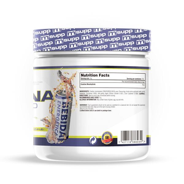 Kreatinmonohydrat (Creapure®) – 300 g MASMUSCULO Energy Drink 5/6