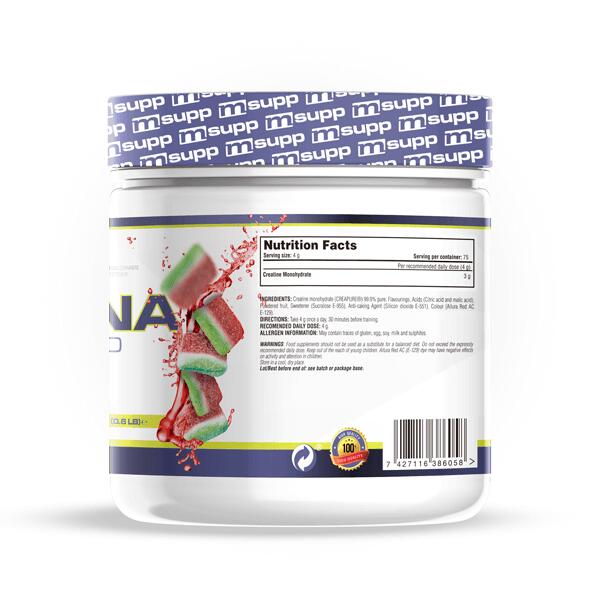 Creatina Monoidrato (Creapure®) - 300 g MASMUSCULO caramelle gommose all'anguria 5/6