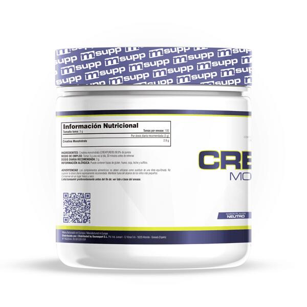 Creatina (Creapure®) - 300g Neutro de MM Supplements