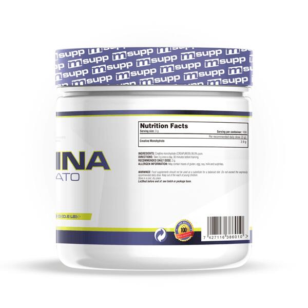 Creatina (Creapure®) - 300g Neutro de MM Supplements