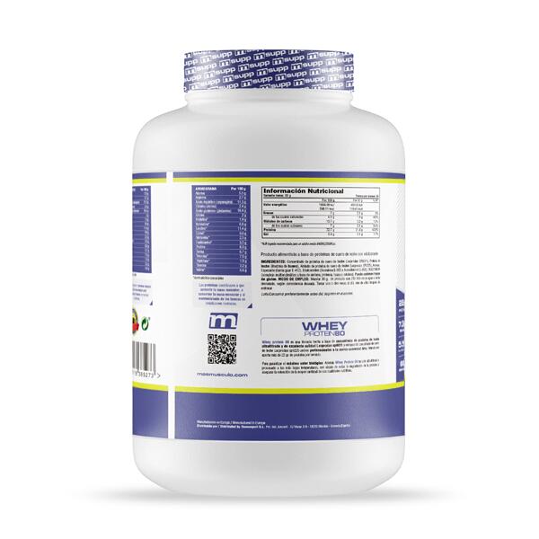 Whey Protein80 - 2 Kg Chocolatement blanc lait laiteux de MASmusculo 4/6