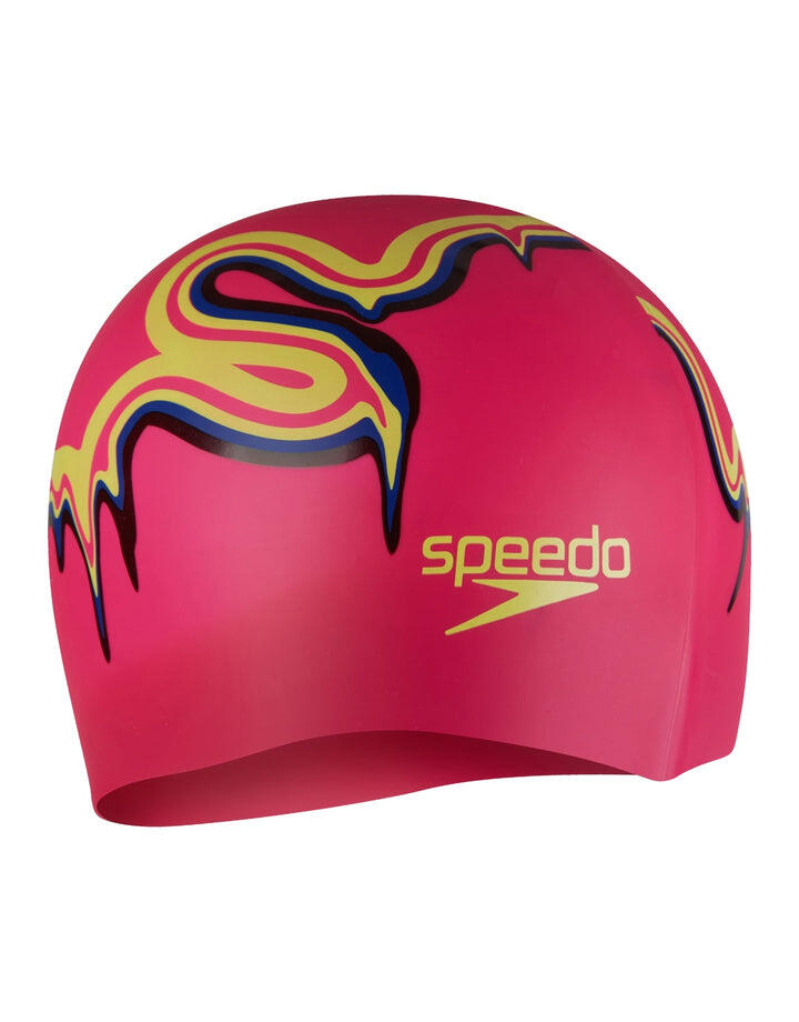 Touca de natação de silicone com impressão de slogan Speedo Junior 2/5