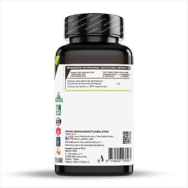 Tribulus 2000mg - 120 plantaardige capsules Iron Addict Labs 2/5