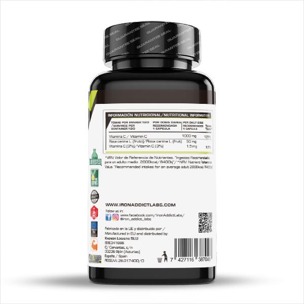 Vitamina C 1000 mg - 120 capsule Iron Addict Labs 2/5
