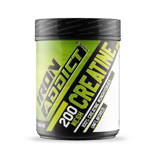 100% Creatina Monohidrato 200 Mesh - 500g Neutro de Iron Addict Labs