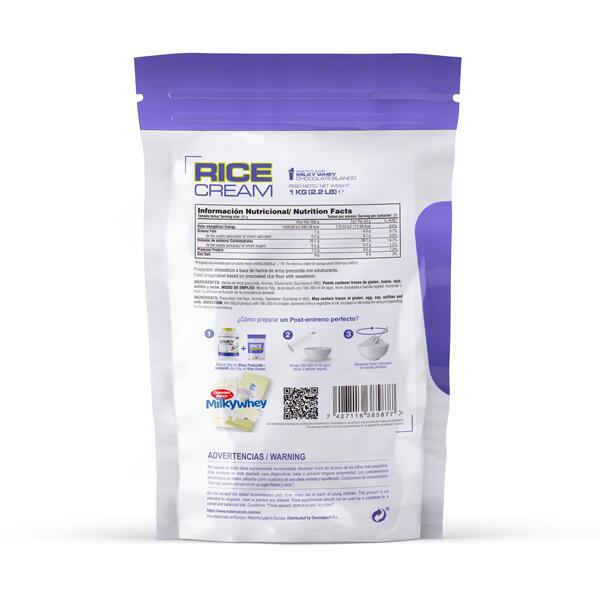 Rice Cream (Creme de Arroz) - 1kg Chocolate Branco Milky Whey da Masmusculo Sup 3/5