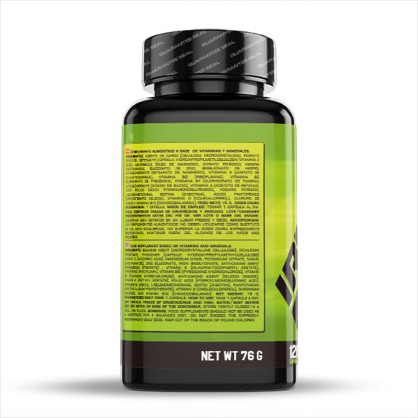 Multi vitamin - 120 vegetable capsules de Iron Addict Labs 3/5