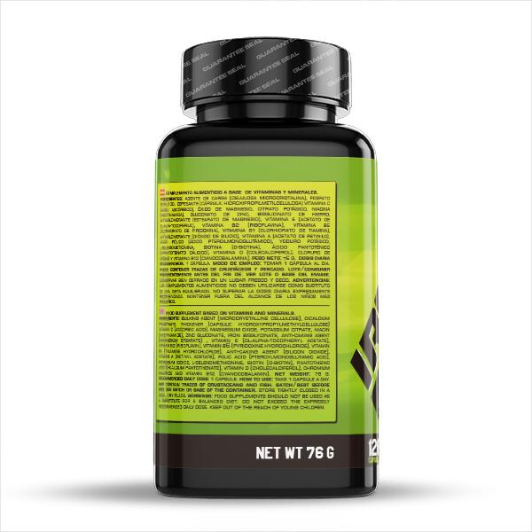 Multi Vitaminas - 120 Cápsulas Vegetales de Iron Addict Labs