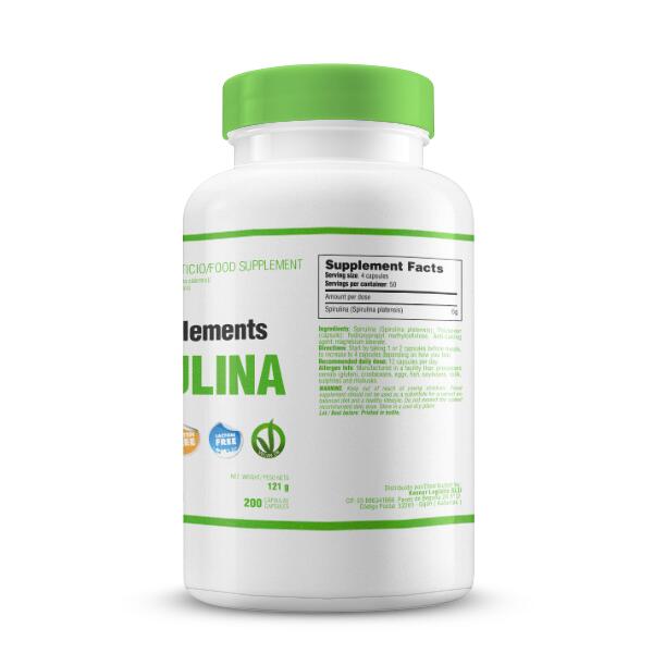 Spirulina 500mg - 180 vegetarian caps de Smart Supplements 4/6