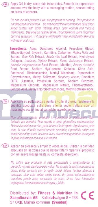 Gel Fat Reducer 200ml de Smart Supplements 3/3