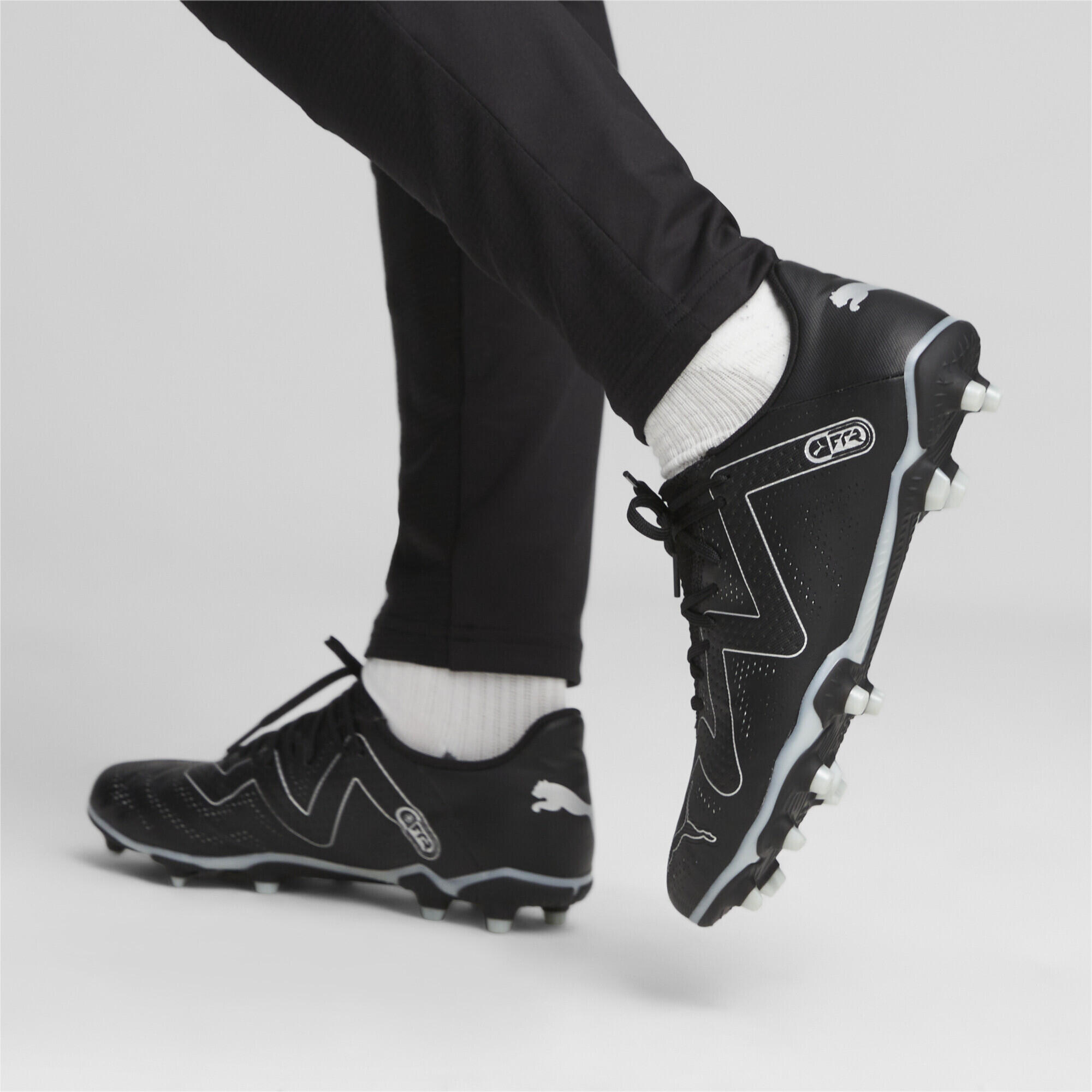 FUTURE PLAY FG/AG Fußballschuhe Herren PUMA Black Silver Metallic 2/7