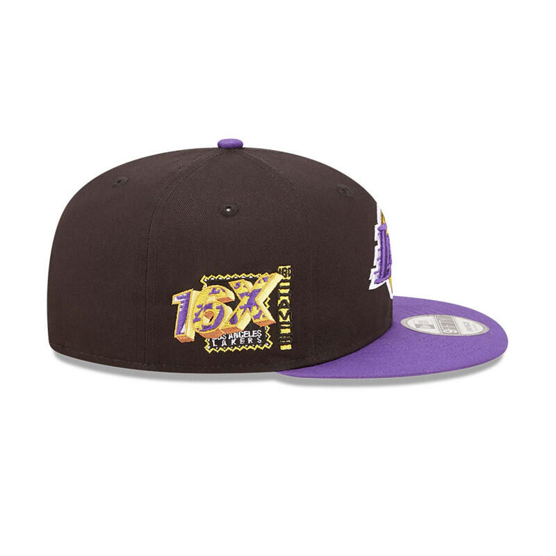 Casquette Snapback 9FIFTY NBA Los Angeles Lakers Team Patch Unisexe NEW ERA