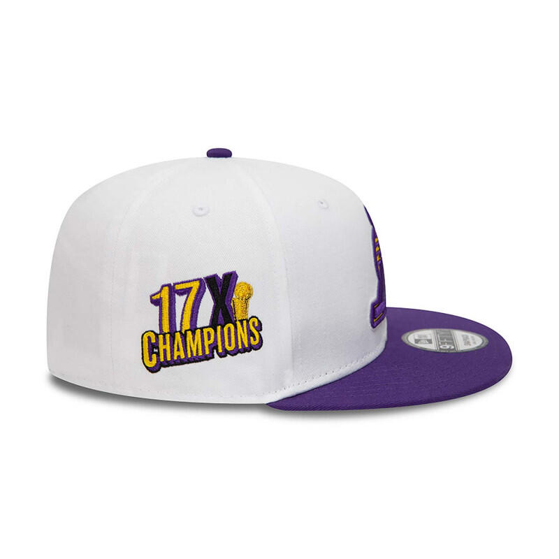 Casquette Snapback 9FIFTY NBA Los Angeles Lakers Crown Patches Unisexe NEW ERA 2/6