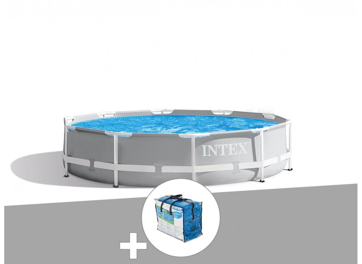 Kit piscine tubulaire  Prism Frame ronde 3,66 x 0,76 m + Bâche à bulles 2/3