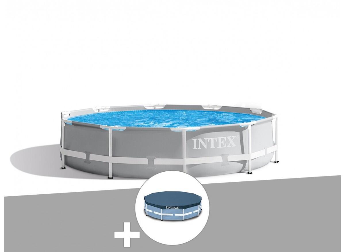 Kit piscine tubulaire  Prism Frame ronde 3,66 x 0,76 m + Bâche de protection 2/3