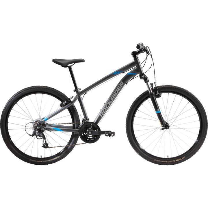 ROCKRIDER Refurbished 27.5-inch Lightweight Aluminium Frame Mountain Bike - Grey - C Grade