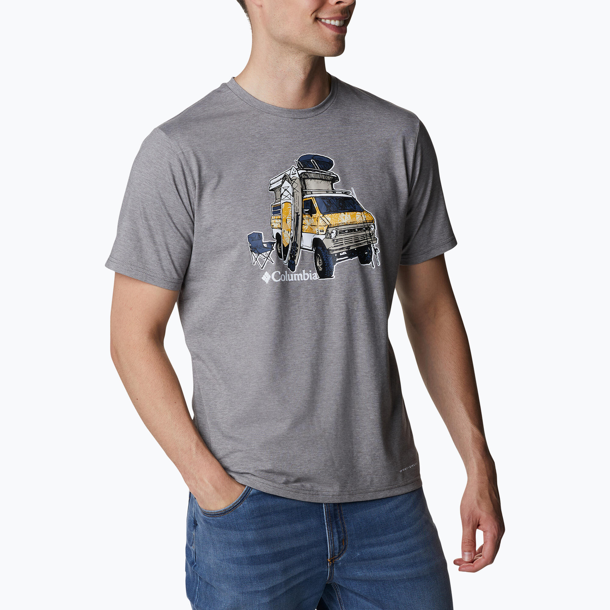T-shirt da trekking da uomo Columbia Sun Trek 3/5