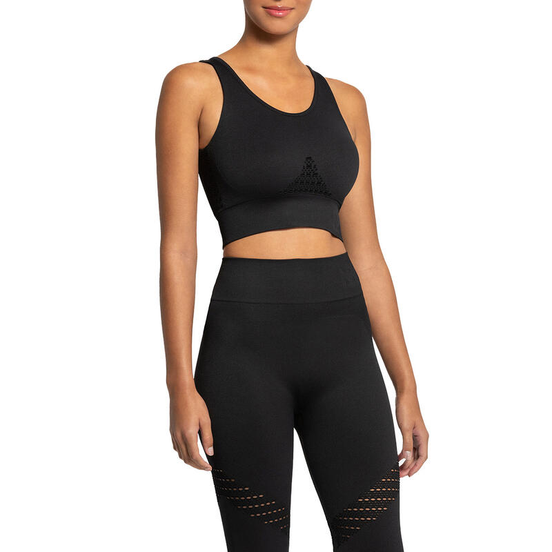 Crop top flexible ajouré Active