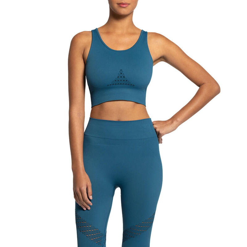 Nahtlose, durchbrochene Leggings mit hoher Taille Active