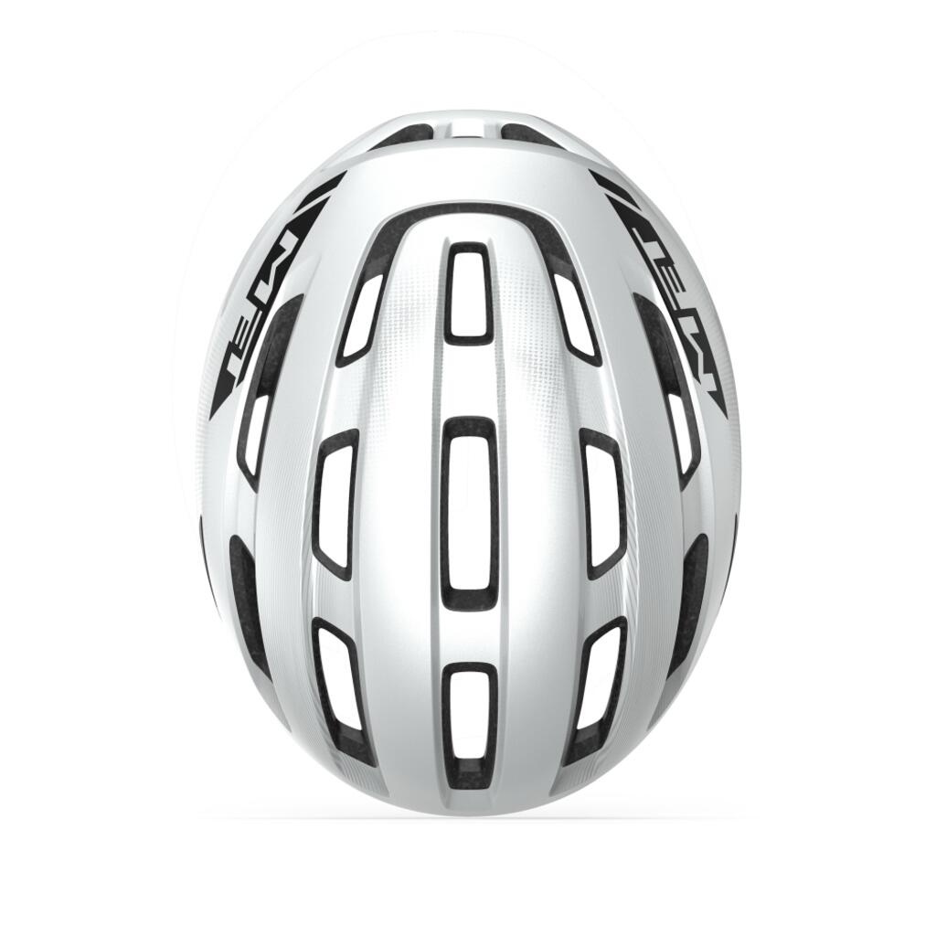 Casco Met Miles Road Bianco lucido 4/4
