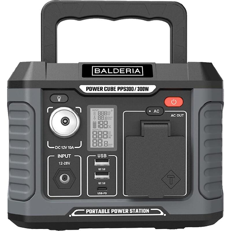 Balderia Stromgenerator - Tragbare Powerstation mobiler Stromspeicher  PPS300 BALDERIA - DECATHLON