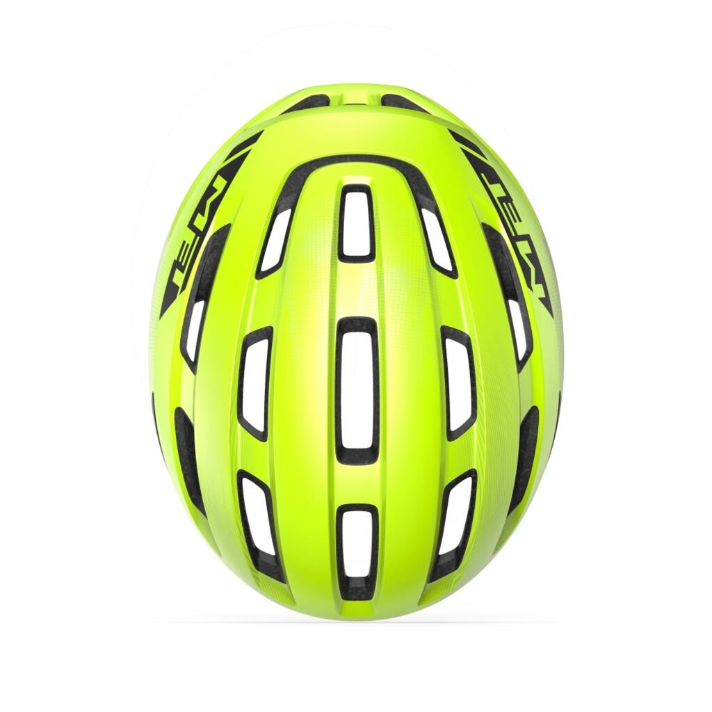 Casco Met Miles Mips Giallo Fluo Lucido 4/7