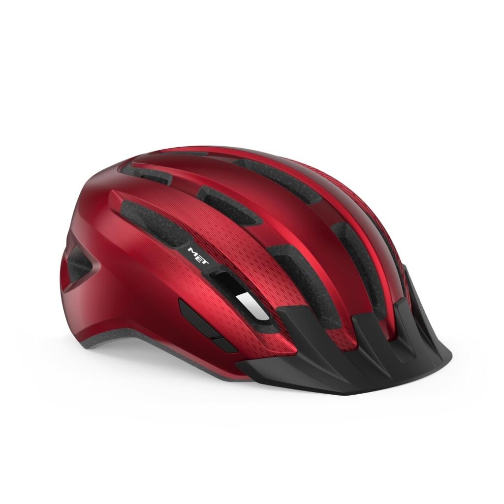 Met - Casque De Vélo Downtown - Casque - Rouge - 38 S - Decathlon