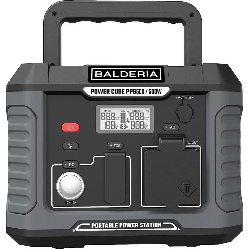 Balderia Stromgenerator - Tragbare Powerstation mobiler Stromspeicher PP500  BALDERIA - DECATHLON