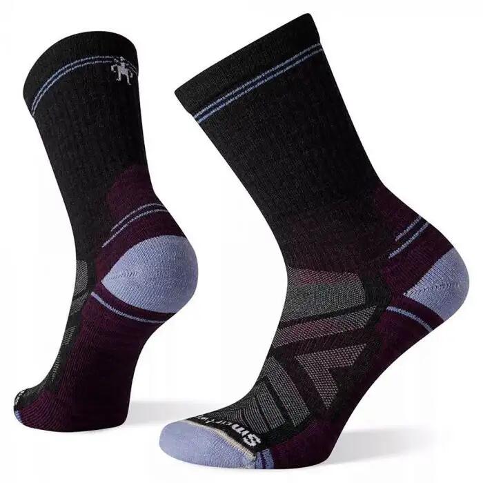 Smartwool - Chaussettes De Trekking Smartwool Hike Light Cushion Crew - Chaussettes - Gris|noir|violet - 38/41 - Decathlon
