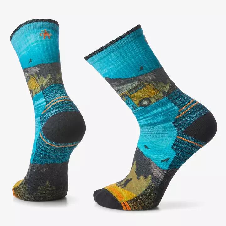 Skarpety Damskie Smartwool Hike Light Cushion Great Excursion Print Crew Socks