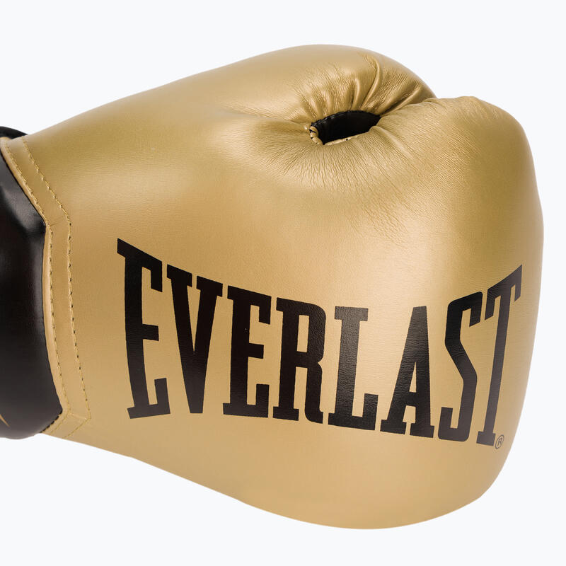 Boxkesztyű, Everlast, Pro Style Elite, műbőr, arany-fekete,