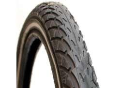 Pneu Deli Tire SA206 24 x 1,75 noir avec bande réfléchissante bleue.