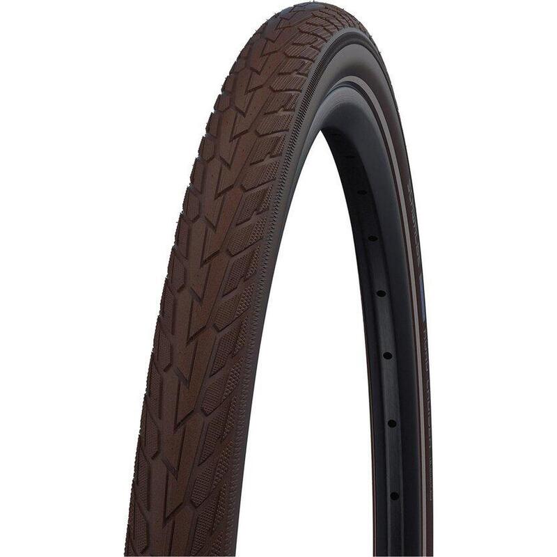 Pneu Schwalbe - Road Cruiser K-Guard - 28 pouces x 1,75 - Brun réfléchissant